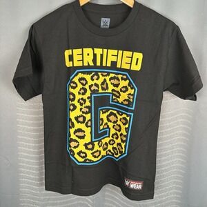WWE "Certified G" Black Logo T-Shirt Enzo Amore Big Cass; Youth L